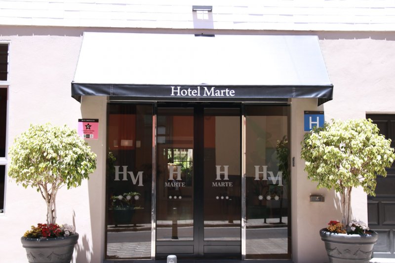 metálico inteligente Fuerza Hotel Marte Hotel urbano de 3 estrellas, de ambiente familiar, situado en  la zona más céntrica